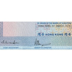 Hong Kong - HSBC - Pick 184e - 50 dollars - Série V - 31/03/1979 - Etat : SUP+