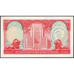 Hong Kong - HSBC - Pick 187b - 100 dollars - Série YE - 31/03/1979 - Etat : SPL+