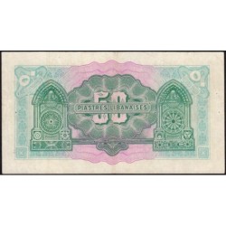 Liban - Pick 37 - 50 piastres - Série B/3 - 01/08/1942 - Etat : TTB+