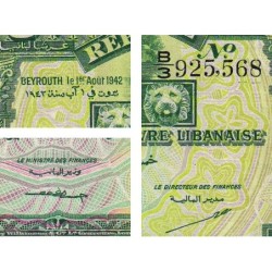 Liban - Pick 37 - 50 piastres - Série B/3 - 01/08/1942 - Etat : TTB+