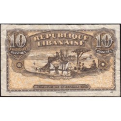 Liban - Pick 39 - 10 piastres - Sans série - 15/02/1944 - Etat : TB-