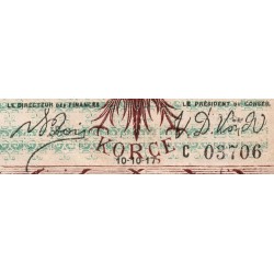 Albanie - Pick S 145c - 1/2 franc - Série C - 10/10/1917 - Etat : SUP-