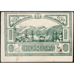 Albanie - Pick S 147a - 1/2 franc - Série A - 01/11/1918 - Etat : SUP+