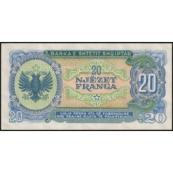 Albanie - Pick 16 - 20 franga - Série AM - 01/05/1945 - Etat : pr.NEUF