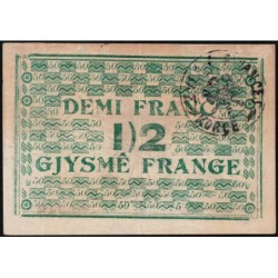 Albanie - Pick S 143b - 1/2 franc - Série B - 25/03/1917 - Etat : SUP