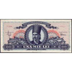 Roumanie - Pick 85a - 1'000 lei - Série U.2398 - 18/06/1948 - Etat : SPL+