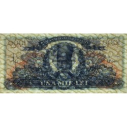 Roumanie - Pick 85a - 1'000 lei - Série U.2398 - 18/06/1948 - Etat : SPL+