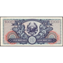 Roumanie - Pick 85a - 1'000 lei - Série O.3639 - 18/06/1948 - Etat : NEUF