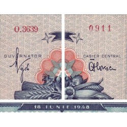 Roumanie - Pick 85a - 1'000 lei - Série O.3639 - 18/06/1948 - Etat : SPL