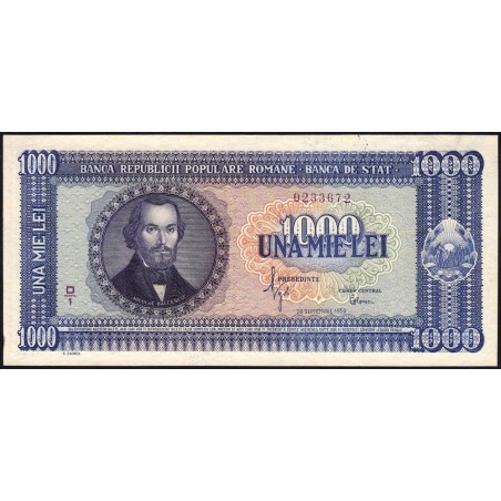 Roumanie - Pick 87 - 1'000 lei - Série D/1 - 20/09/1950 - Etat : pr.NEUF