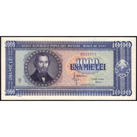 Roumanie - Pick 87 - 1'000 lei - Série D/1 - 20/09/1950 - Etat : NEUF