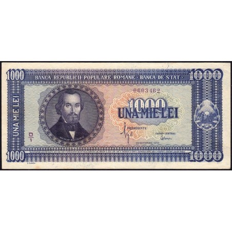 Roumanie - Pick 87 - 1'000 lei - Série D/1 - 20/09/1950 - Etat : TTB+