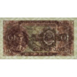 Roumanie - Pick 88a - 10 lei - Série F 6 - 1952 - Etat : NEUF
