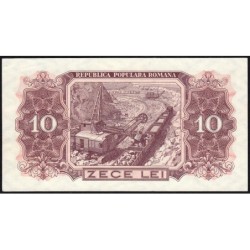Roumanie - Pick 88b - 10 lei - Série g 18 - 1952 - Etat : SUP+