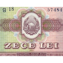 Roumanie - Pick 88b - 10 lei - Série g 18 - 1952 - Etat : SUP+