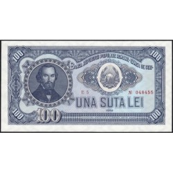 Roumanie - Pick 90a - 100 lei - Série E 5 - 1952 - Etat : NEUF