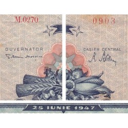 Roumanie - Pick 64a - 1'000 lei - Série M.0270 - 25/06/1947 - Etat : TB+