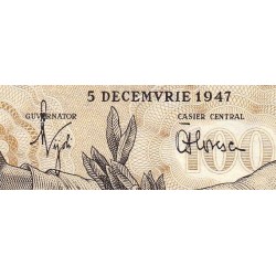 Roumanie - Pick 67a - 100 lei - Série C.10 - 05/12/1947 - Etat : NEUF