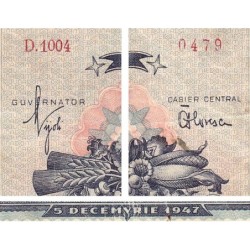 Roumanie - Pick 68 - 1'000 lei - Série D.1004 - 05/12/1947 - Etat : TB-