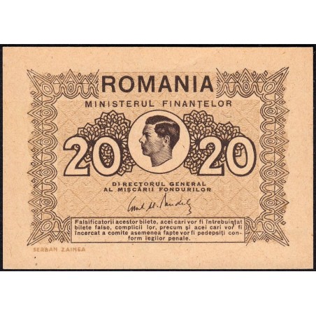 Roumanie - Pick 76 - 20 lei - 1945 - Etat : NEUF