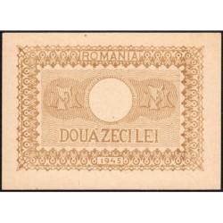 Roumanie - Pick 76 - 20 lei - 1945 - Etat : NEUF