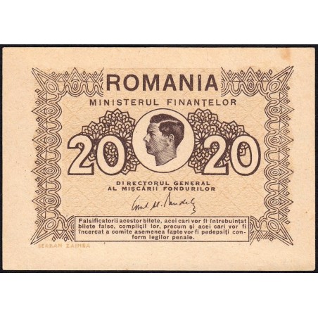 Roumanie - Pick 76 - 20 lei - 1945 - Etat : SPL+