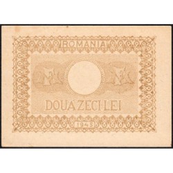 Roumanie - Pick 76 - 20 lei - 1945 - Etat : SPL+