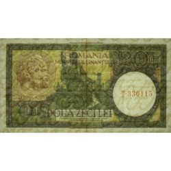 Roumanie - Pick 77_1 - 20 lei - Série M/6 - 15/08/1947 - Etat : SUP