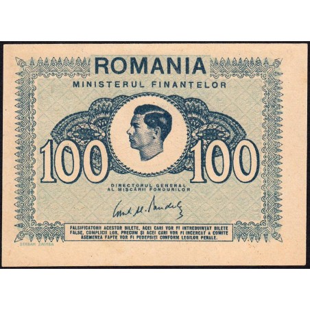 Roumanie - Pick 78_2 - 100 lei - 1945 - Etat : NEUF