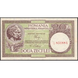 Roumanie - Pick 79a - 20 lei - Série L/6 - 25/01/1948 - Etat : SPL+