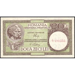 Roumanie - Pick 79a - 20 lei - Série Q/7 - 25/01/1948 - Etat : NEUF