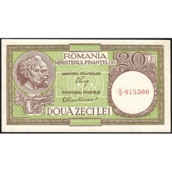 Roumanie - Pick 80_1 - 20 lei - Série R/9 - 30/01/1950 - Etat : SPL+