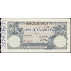 Roumanie - Pick 58a_5 - 100'000 lei - Série D/4 - 20/12/1946 - Etat : SUP+