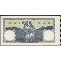 Roumanie - Pick 58a_5 - 100'000 lei - Série D/4 - 20/12/1946 - Etat : SUP+