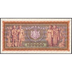 Roumanie - Pick 59a - 100'000 lei - Série Z.0240 - 25/01/1947 - Etat : pr.NEUF
