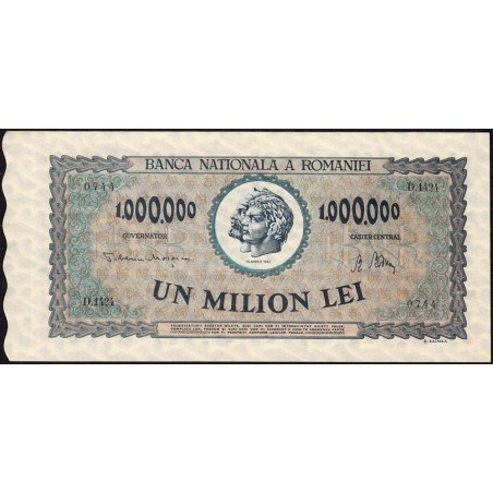 Roumanie - Pick 60a - 1'000'000 lei - Série D.1424 - 16/04/1947 - Etat : NEUF