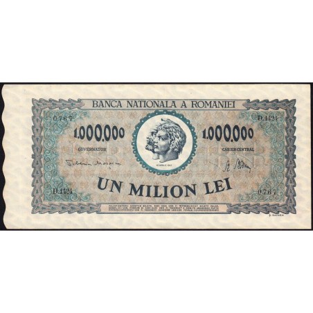 Roumanie - Pick 60a - 1'000'000 lei - Série D.1424 - 16/04/1947 - Etat : pr.NEUF