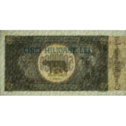 Roumanie - Pick 61a - 5'000'000 lei - Série B/1 - 25/06/1947 - Etat : SPL