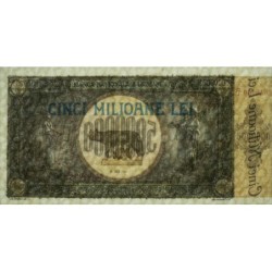 Roumanie - Pick 61a - 5'000'000 lei - Série C/1 - 25/06/1947 - Etat : SPL