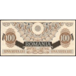 Roumanie - Pick 62a - 100 lei - Série C.1 - 25/06/1947 - Etat : SUP+