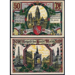 Allemagne - Notgeld - Mainz - 50 pfennig - 01/01/1921 - Etat : SUP