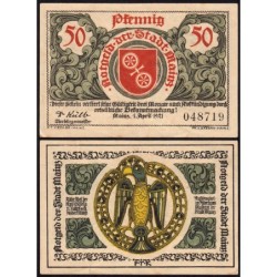 Allemagne - Notgeld - Mainz - 50 pfennig - 01/04/1921 - Etat : TB+