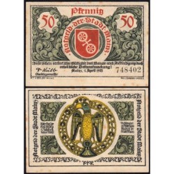 Allemagne - Notgeld - Mainz - 50 pfennig - 01/04/1921 - Etat : SUP