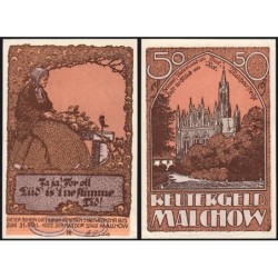 Allemagne - Notgeld - Malchow - 50 pfennig - 1922 - Etat : SPL