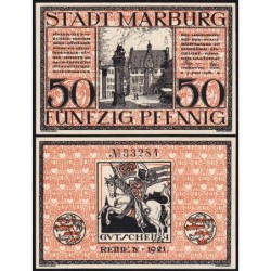 Allemagne - Notgeld - Marburg - 50 pfennig - Série IV - 1921 - Etat : NEUF