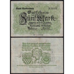 Allemagne - Notgeld - Marktredwitz - 5 mark - 15/11/1918 - Etat : TB+