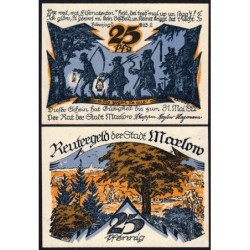 Allemagne - Notgeld - Marlow - 25 pfennig - 1922 - Etat : SUP