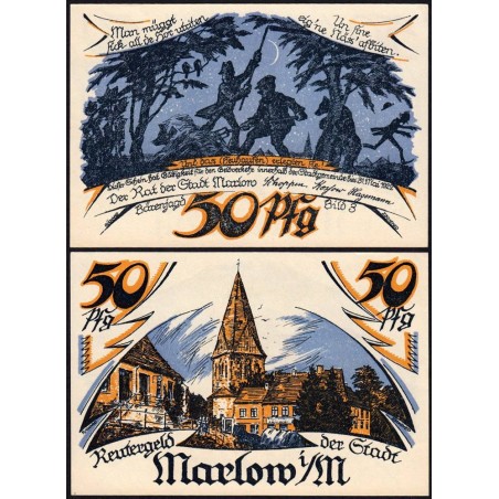 Allemagne - Notgeld - Marlow - 50 pfennig - 1922 - Etat : pr.NEUF