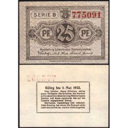 Allemagne - Notgeld - Mecklenburg-Schwerin - 25 pfennig - Série B - 1922 - Etat : SPL