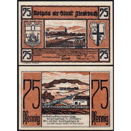 Allemagne - Notgeld - Medebach - 75 pfennig - 02/09/1921 - Etat : NEUF